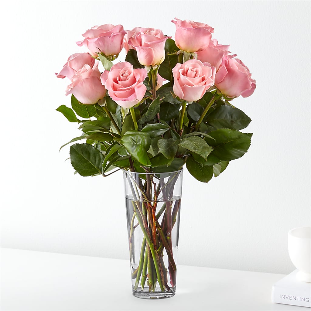 Long Stem Pink Rose Bouquet – SATELLITE FLORIST & GARDEN CENTRE, Hamilton ON