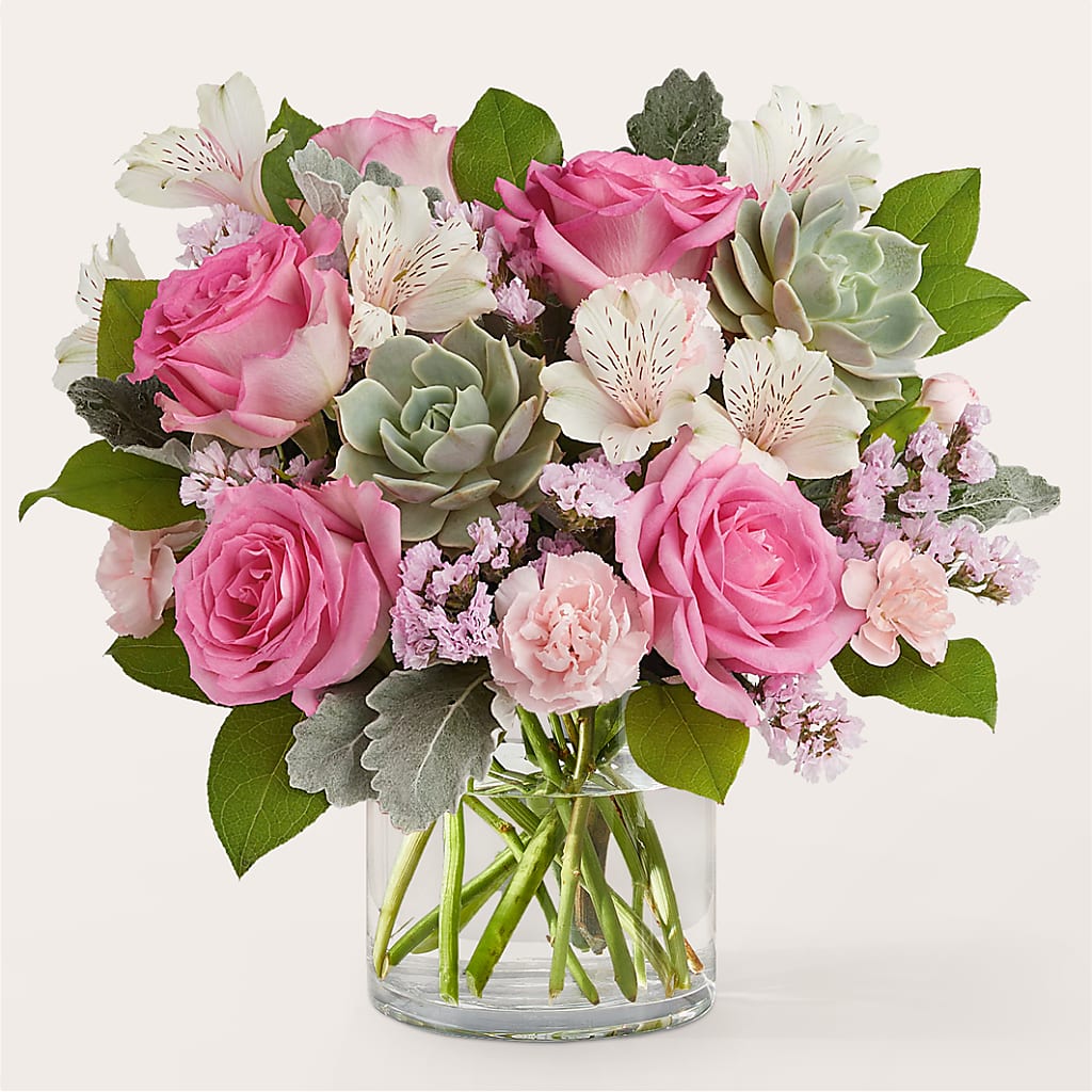 Dusty Rose Bouquet – SATELLITE FLORIST & GARDEN CENTRE, Hamilton ON
