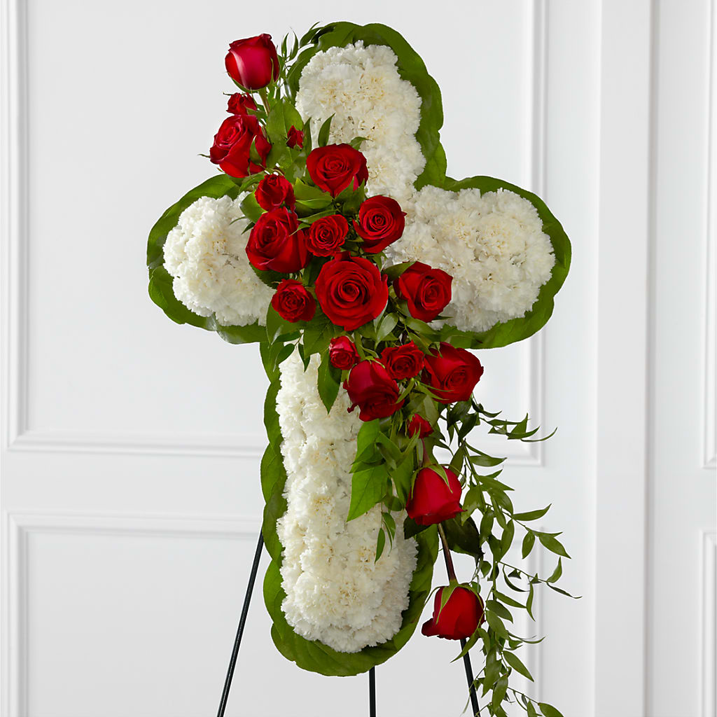 Floral Cross Easel – SATELLITE FLORIST & GARDEN CENTRE, Hamilton ON