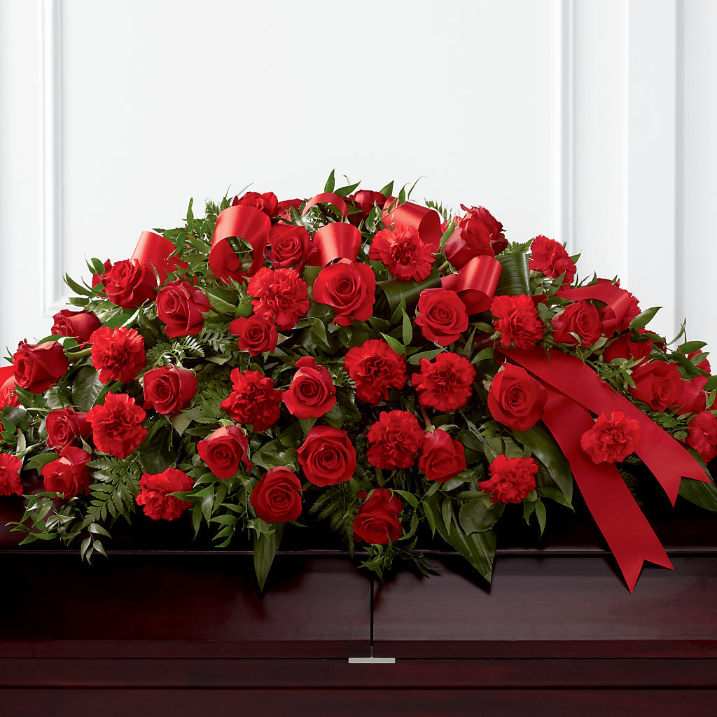 Tribute of Life Casket Spray – SATELLITE FLORIST & GARDEN CENTRE, Hamilton ON