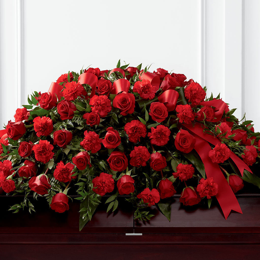 Tribute of Life Casket Spray – SATELLITE FLORIST & GARDEN CENTRE, Hamilton ON