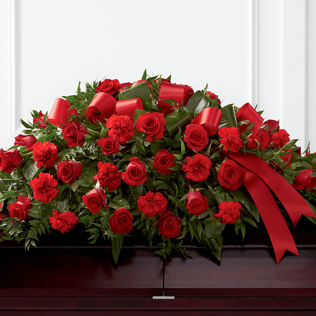 Tribute of Life Casket Spray – SATELLITE FLORIST & GARDEN CENTRE, Hamilton ON