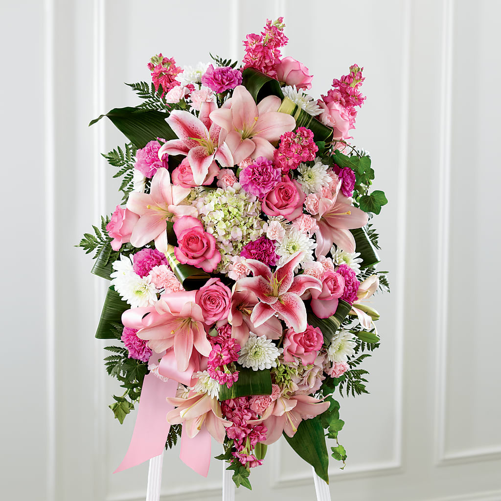 Comforting Standing Spray – SATELLITE FLORIST & GARDEN CENTRE, Hamilton ON