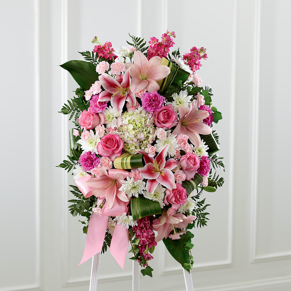 Comforting Standing Spray – SATELLITE FLORIST & GARDEN CENTRE, Hamilton ON