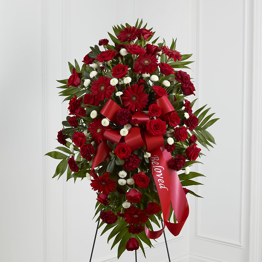 Treasured Memories Standing Spray – SATELLITE FLORIST & GARDEN CENTRE, Hamilton ON