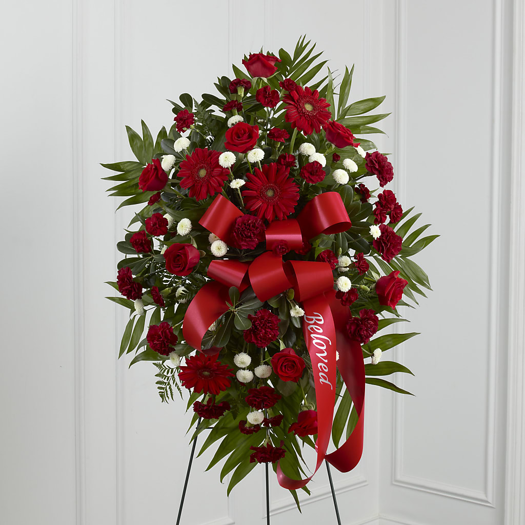 Treasured Memories Standing Spray – SATELLITE FLORIST & GARDEN CENTRE, Hamilton ON