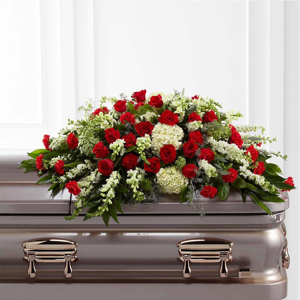 Sincerity Casket Spray – SATELLITE FLORIST & GARDEN CENTRE, Hamilton ON