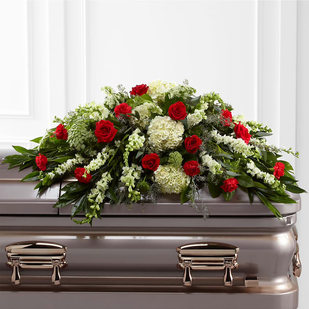 Sincerity Casket Spray – SATELLITE FLORIST & GARDEN CENTRE, Hamilton ON