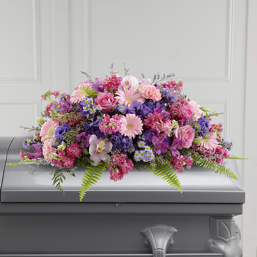 Glorious Garden Casket Spray – SATELLITE FLORIST & GARDEN CENTRE, Hamilton ON