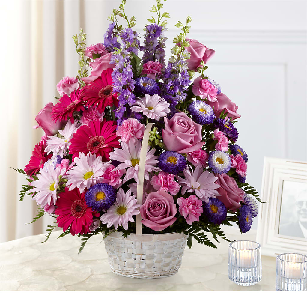Pastel Peace Basket – SATELLITE FLORIST & GARDEN CENTRE, Hamilton ON
