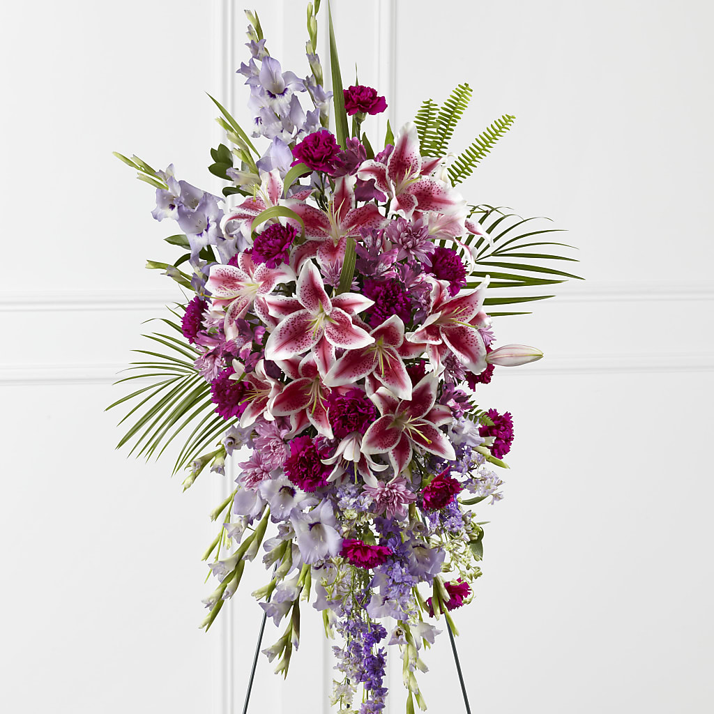 Tender Touch Standing Spray – SATELLITE FLORIST & GARDEN CENTRE, Hamilton ON