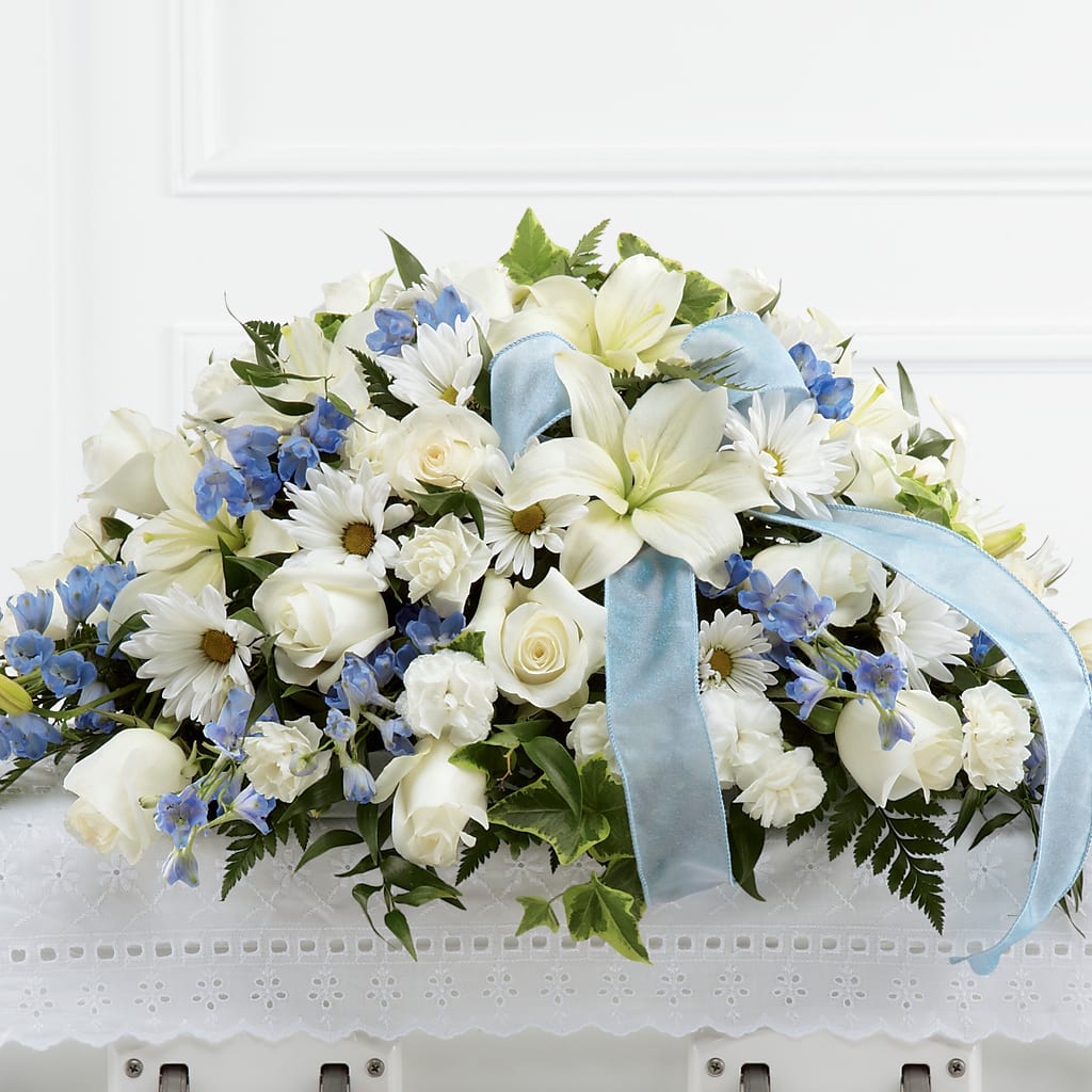 Tender Treasure Casket Spray – SATELLITE FLORIST & GARDEN CENTRE, Hamilton ON
