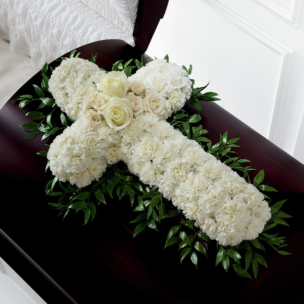 Peaceful Memories Casket Spray (Standard) – SATELLITE FLORIST & GARDEN CENTRE, Hamilton ON