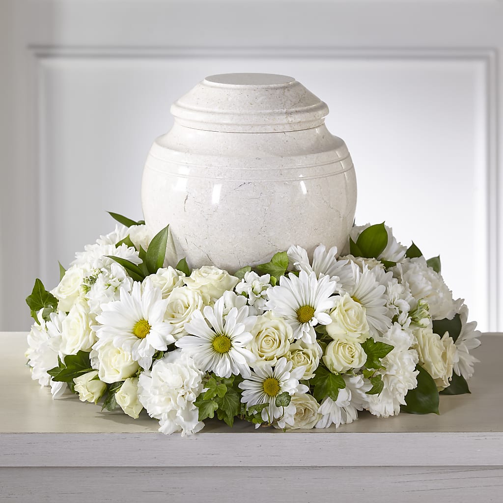 Ivory Gardens Cremation Adornment – SATELLITE FLORIST & GARDEN CENTRE, Hamilton ON