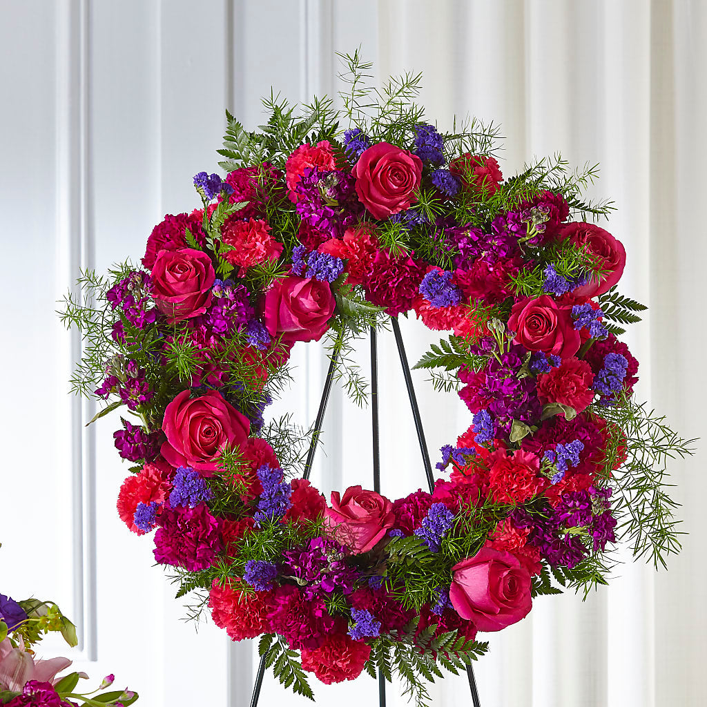 Calming Colors Wreath – SATELLITE FLORIST & GARDEN CENTRE, Hamilton ON