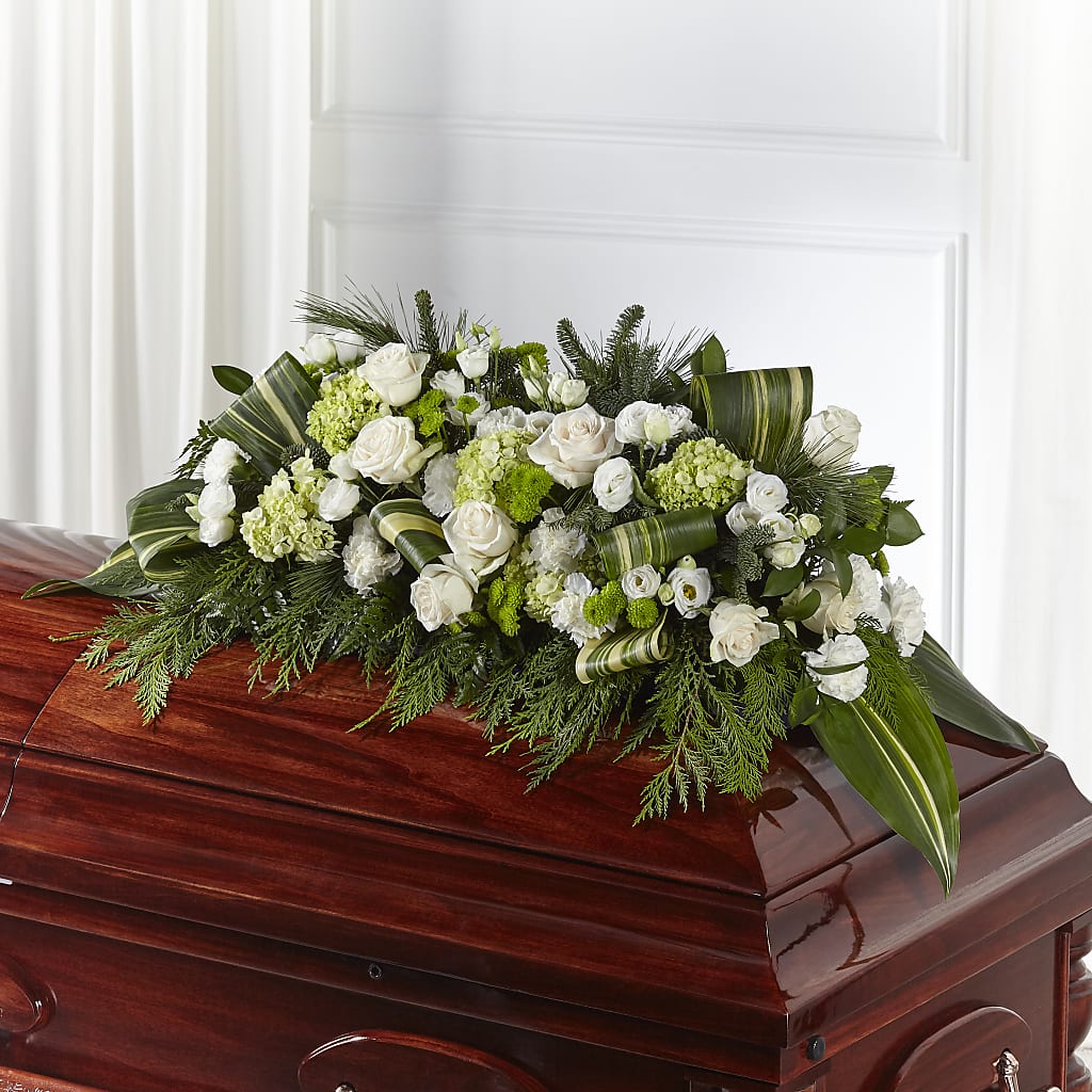 Hopeful Gesture Casket Spray – SATELLITE FLORIST & GARDEN CENTRE, Hamilton ON