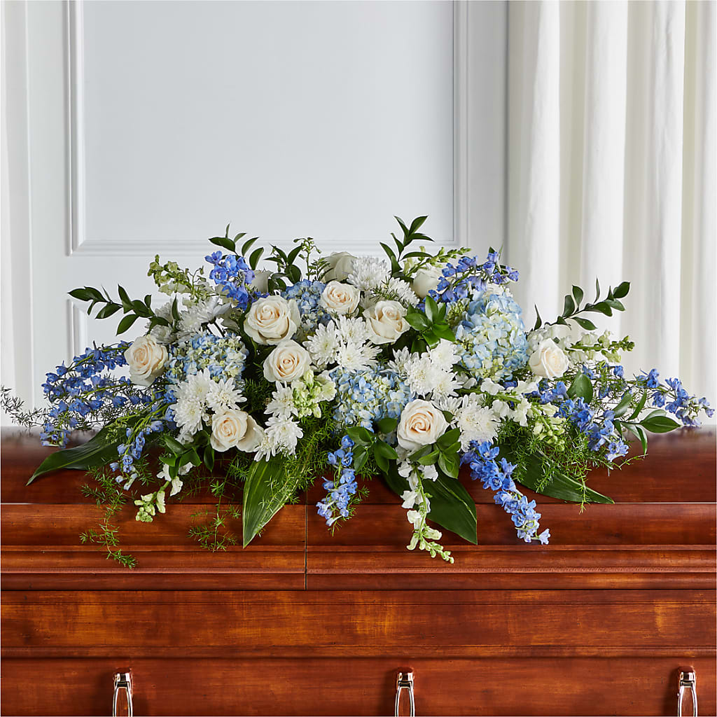 Timeless Essence Casket Spray – SATELLITE FLORIST & GARDEN CENTRE, Hamilton ON