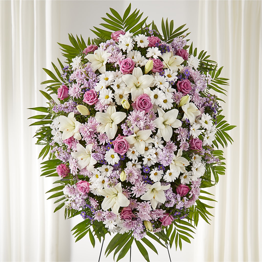 Surrounded by Love Standing Spray – SATELLITE FLORIST & GARDEN CENTRE, Hamilton ON