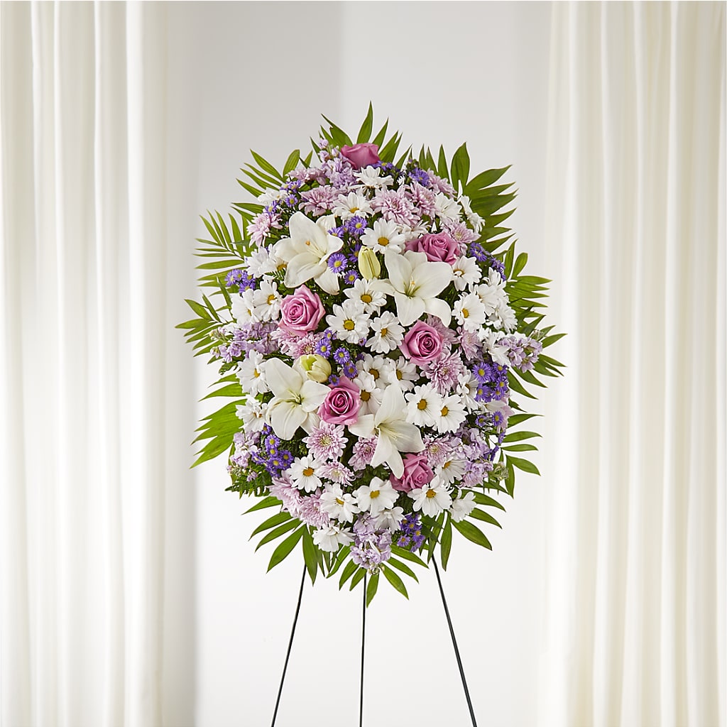 Surrounded by Love Standing Spray – SATELLITE FLORIST & GARDEN CENTRE, Hamilton ON