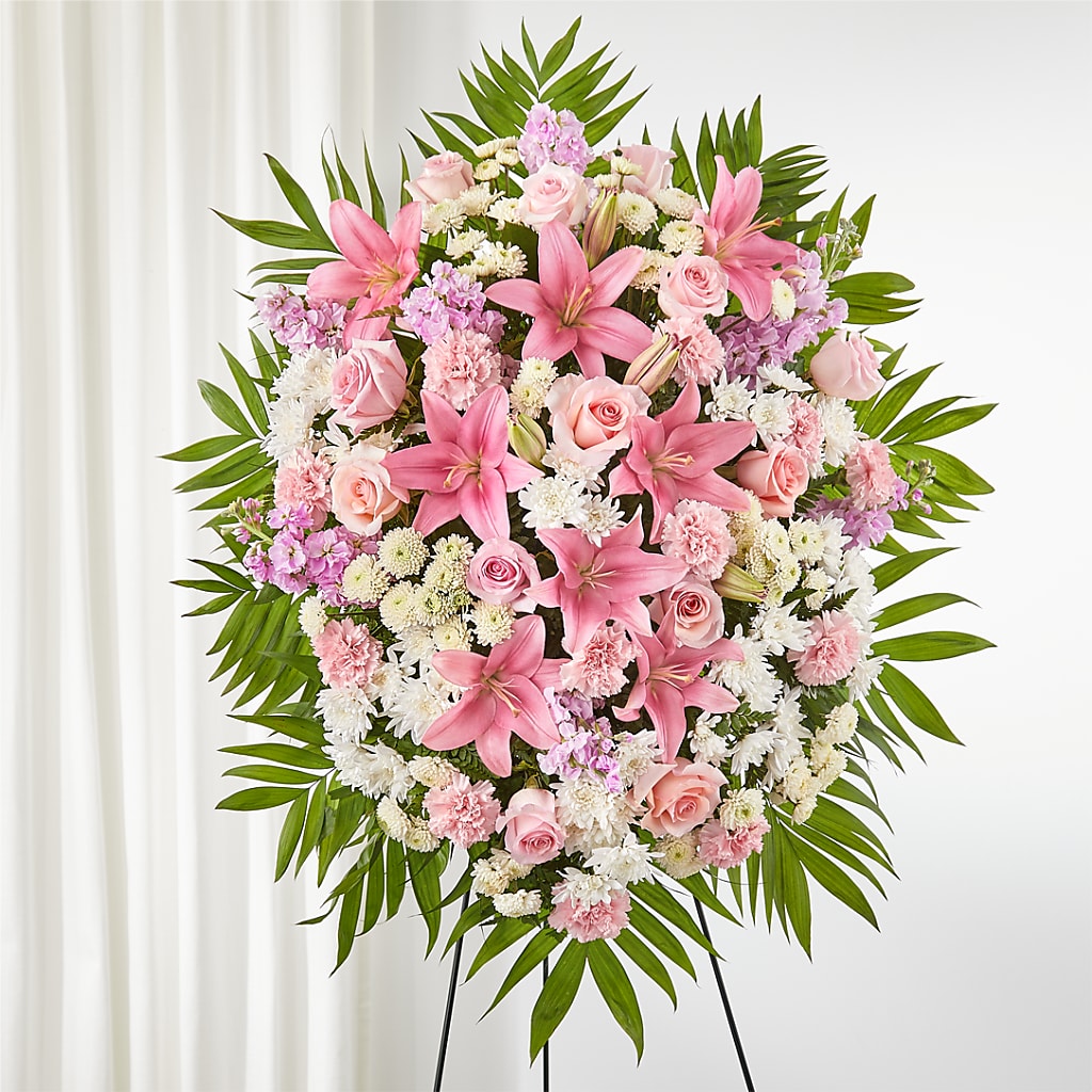 Offering Solace Standing Spray – SATELLITE FLORIST & GARDEN CENTRE, Hamilton ON