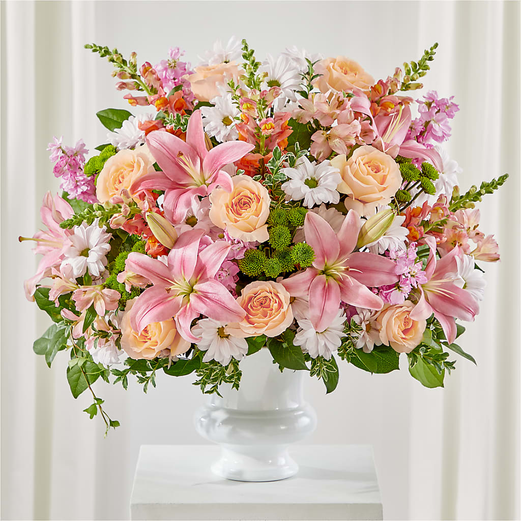 Heartfelt Gesture Urn Arrangement – SATELLITE FLORIST & GARDEN CENTRE, Hamilton ON