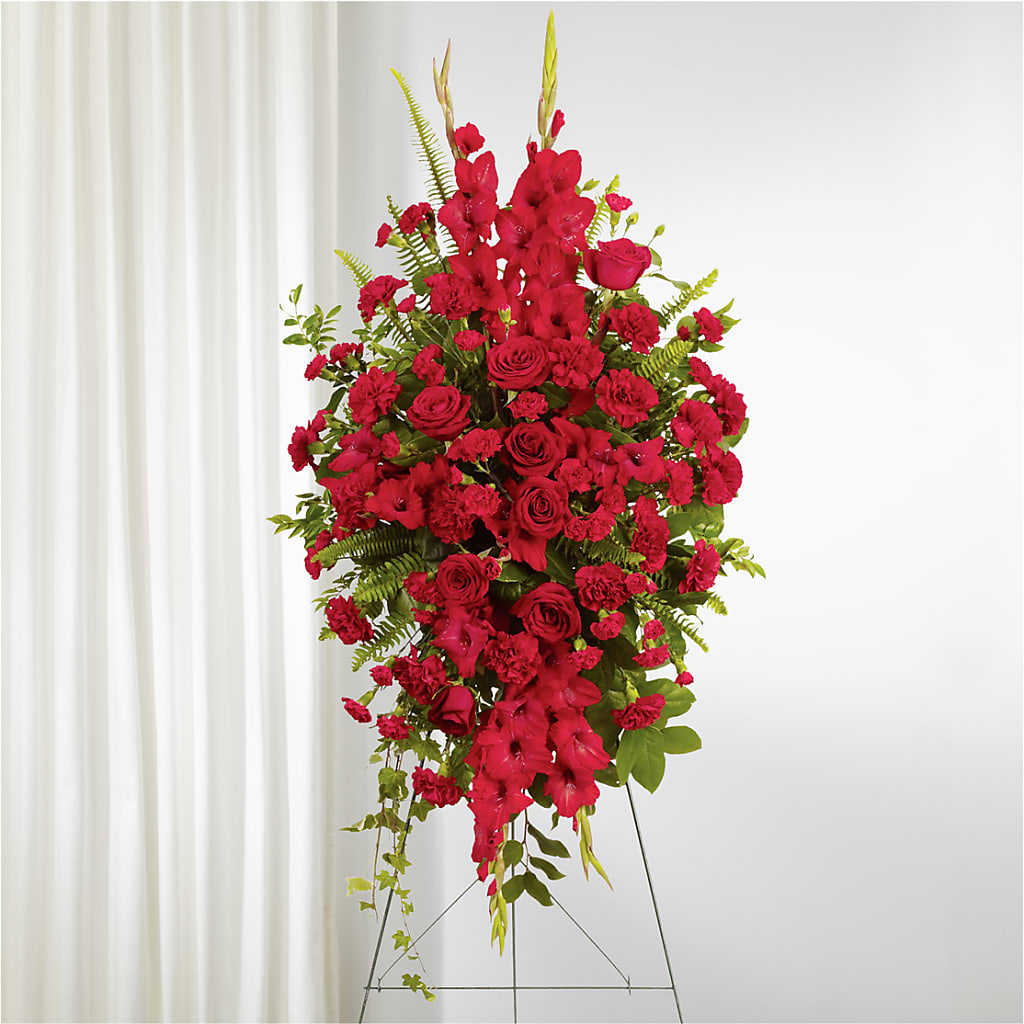 From the Heart Standing Spray – SATELLITE FLORIST & GARDEN CENTRE, Hamilton ON