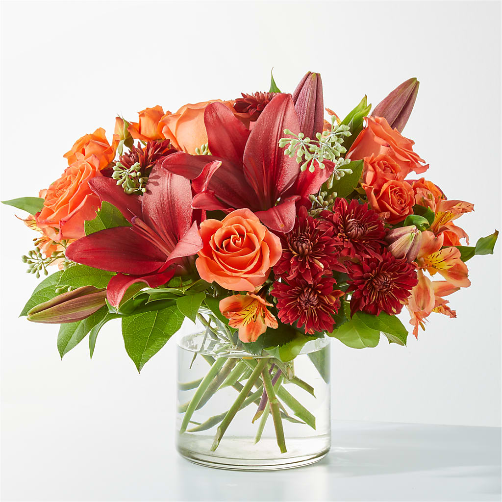 Crimson Leaves Bouquet – SATELLITE FLORIST & GARDEN CENTRE, Hamilton ON