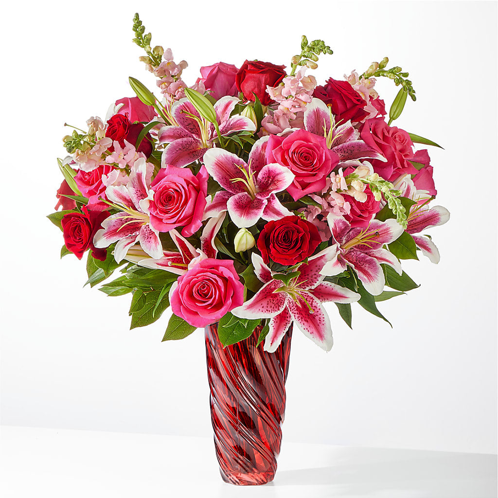 Always You Bouquet with Luxe Swirl Vase – SATELLITE FLORIST & GARDEN CENTRE, Hamilton ON
