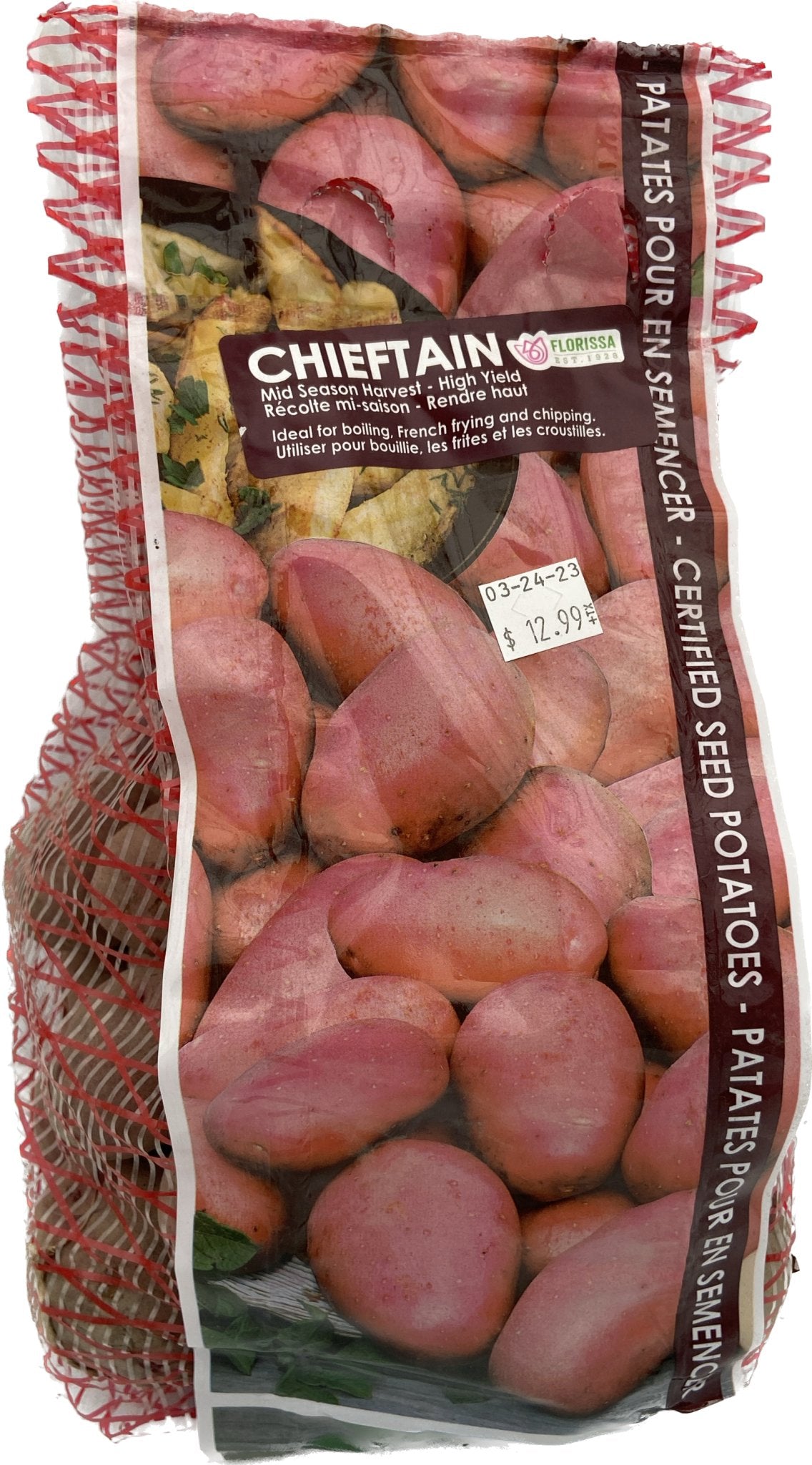 Bag Potatoes Chieftain 2kg - Satellite Garden Centre
