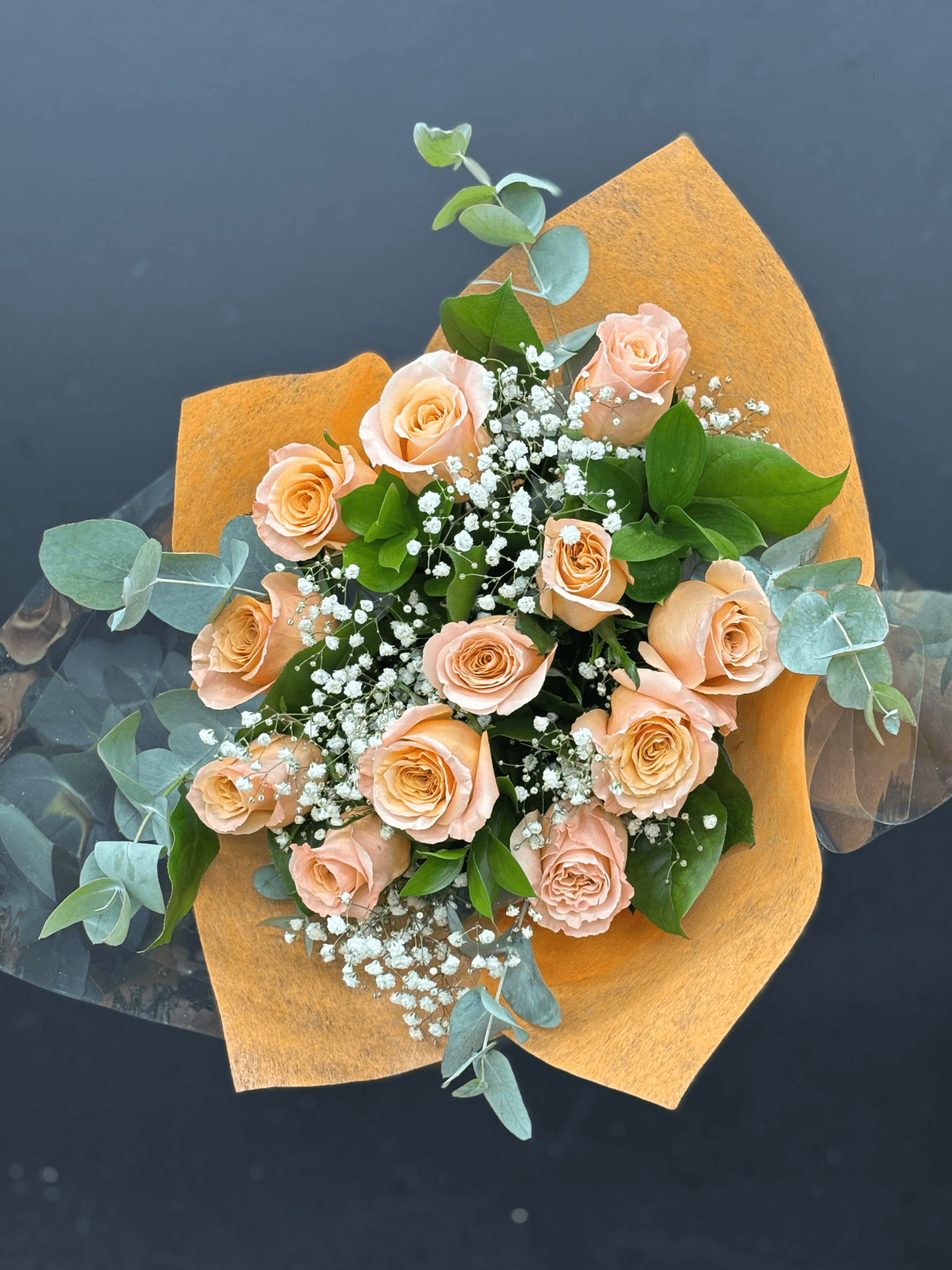 Hand Tied Long Stem Rose Bouquet - Style #36 - Satellite Garden Centre