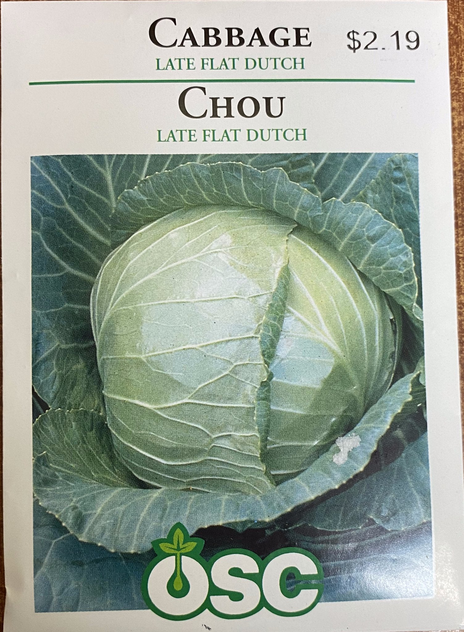 Cabbage - Late Flat Dutch - Satellite Garden Centre