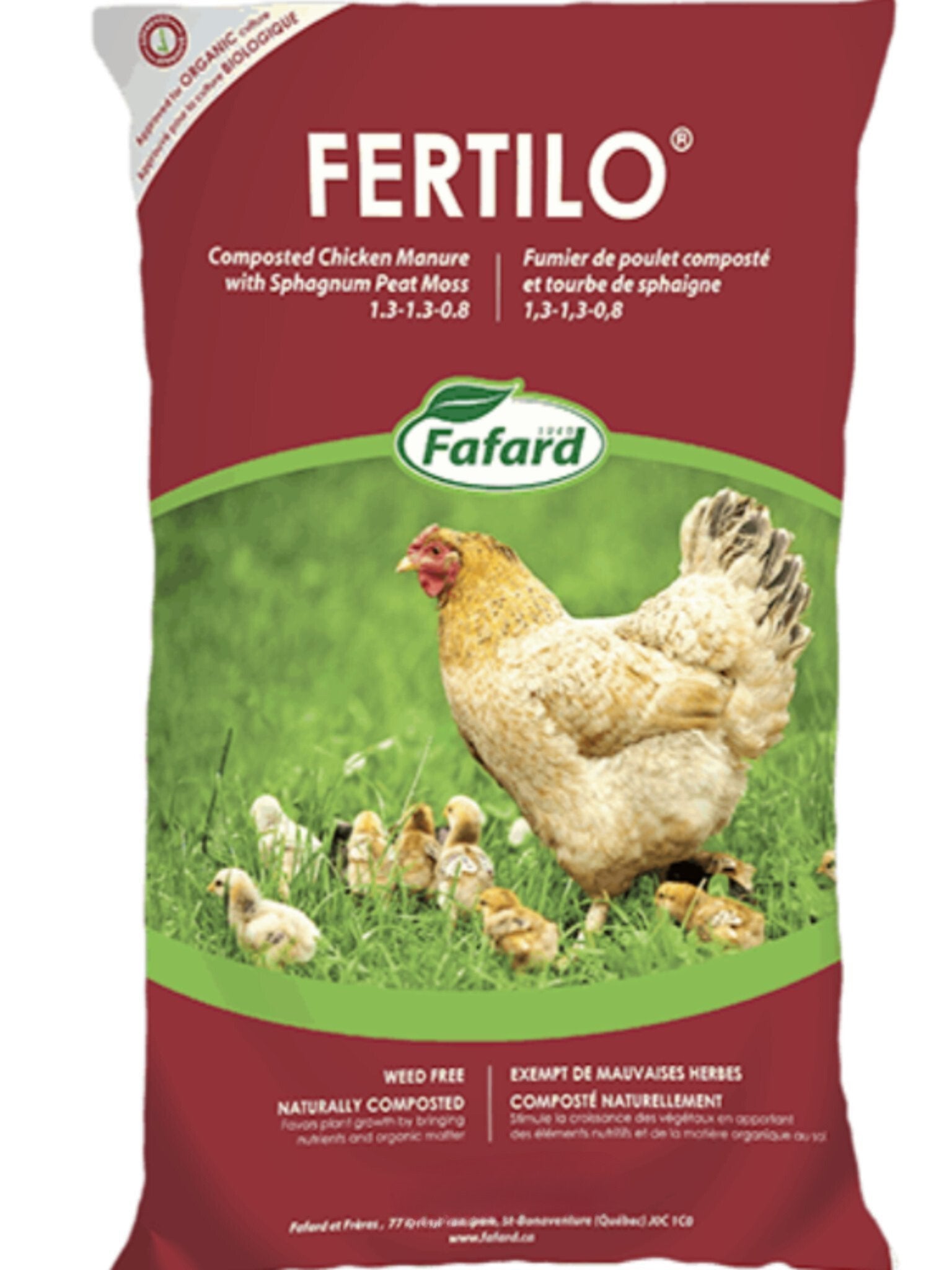 Fafard Fertilo Composted Chicken Manure 25 L - Satellite Garden Centre