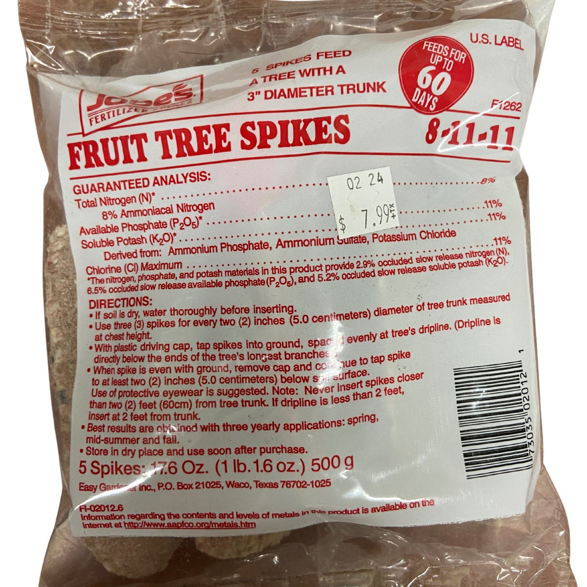 Fruit Tree Spikes Satellite Garden Centre Satellite Garden Centre