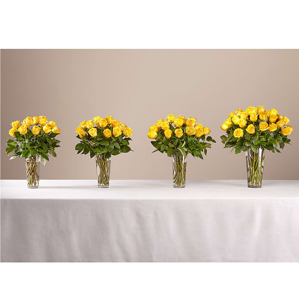 Long Stem Yellow Rose Bouquet – SATELLITE FLORIST & GARDEN CENTRE, Hamilton ON