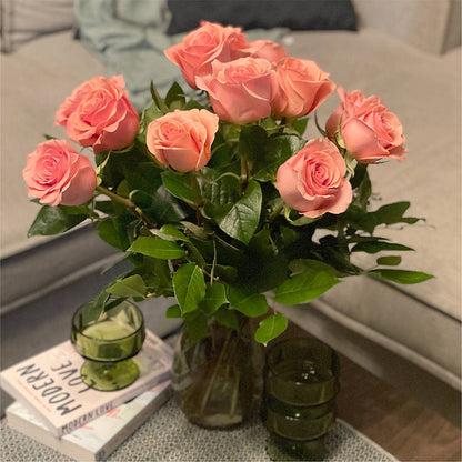 Long Stem Pink Rose Bouquet – SATELLITE FLORIST & GARDEN CENTRE, Hamilton ON
