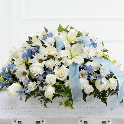 Tender Treasure Casket Spray – SATELLITE FLORIST & GARDEN CENTRE, Hamilton ON