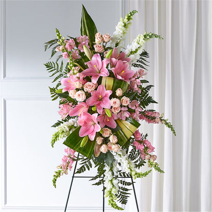 Elegant Embrace Standing Spray – SATELLITE FLORIST & GARDEN CENTRE, Hamilton ON