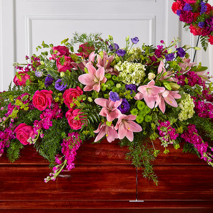 Radiant Tribute Casket Spray – SATELLITE FLORIST & GARDEN CENTRE, Hamilton ON