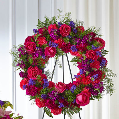 Calming Colors Wreath – SATELLITE FLORIST & GARDEN CENTRE, Hamilton ON