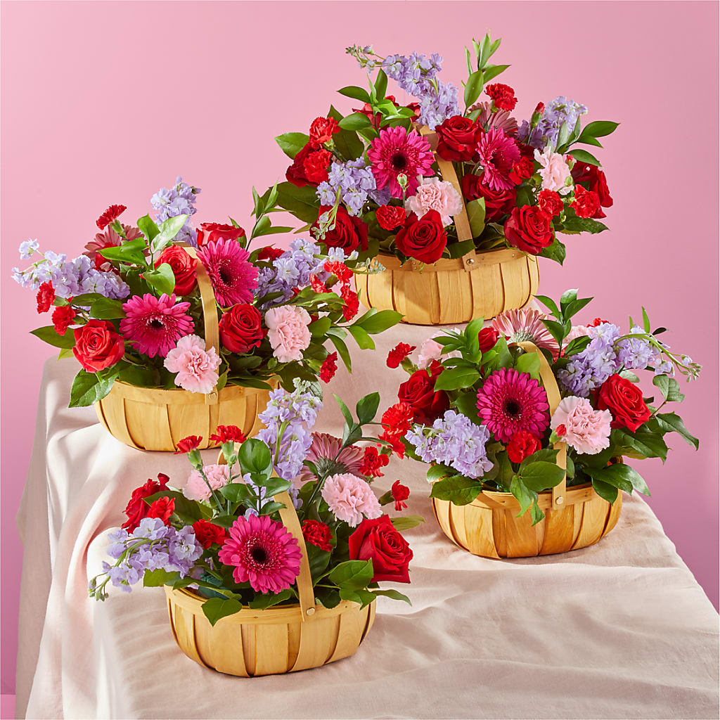 Pink Picnic Basket – SATELLITE FLORIST & GARDEN CENTRE, Hamilton ON