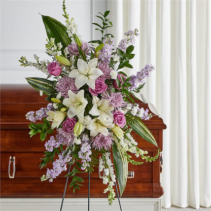 Grateful Hearts Standing Spray – SATELLITE FLORIST & GARDEN CENTRE, Hamilton ON