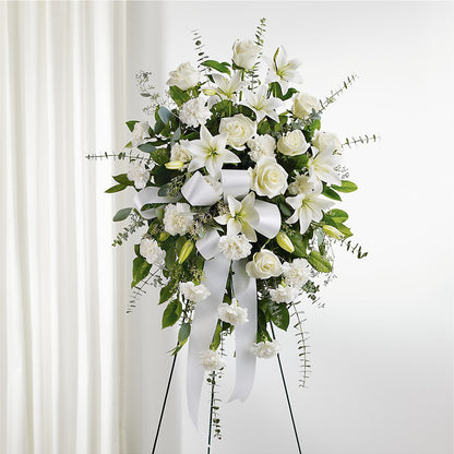 With Care Standing Spray – SATELLITE FLORIST & GARDEN CENTRE, Hamilton ON