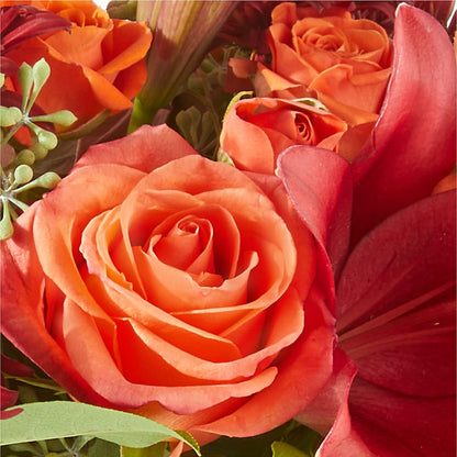 Crimson Leaves Bouquet – SATELLITE FLORIST & GARDEN CENTRE, Hamilton ON
