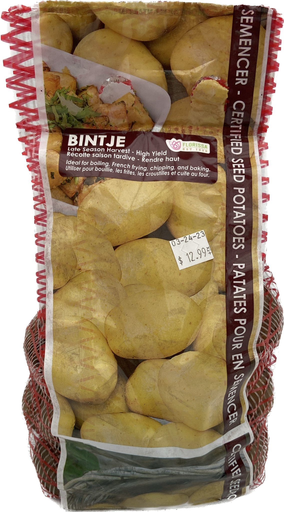 Bag Potatoes Bintje 2kg - Satellite Garden Centre