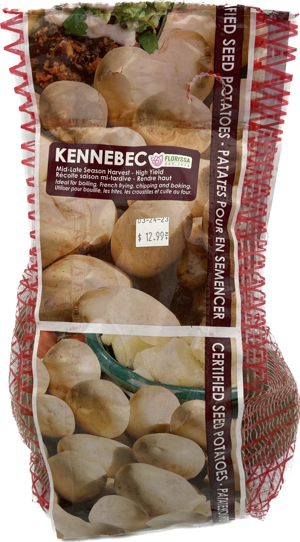 Bag Potatoes Kennebec 2kg - Satellite Garden Centre