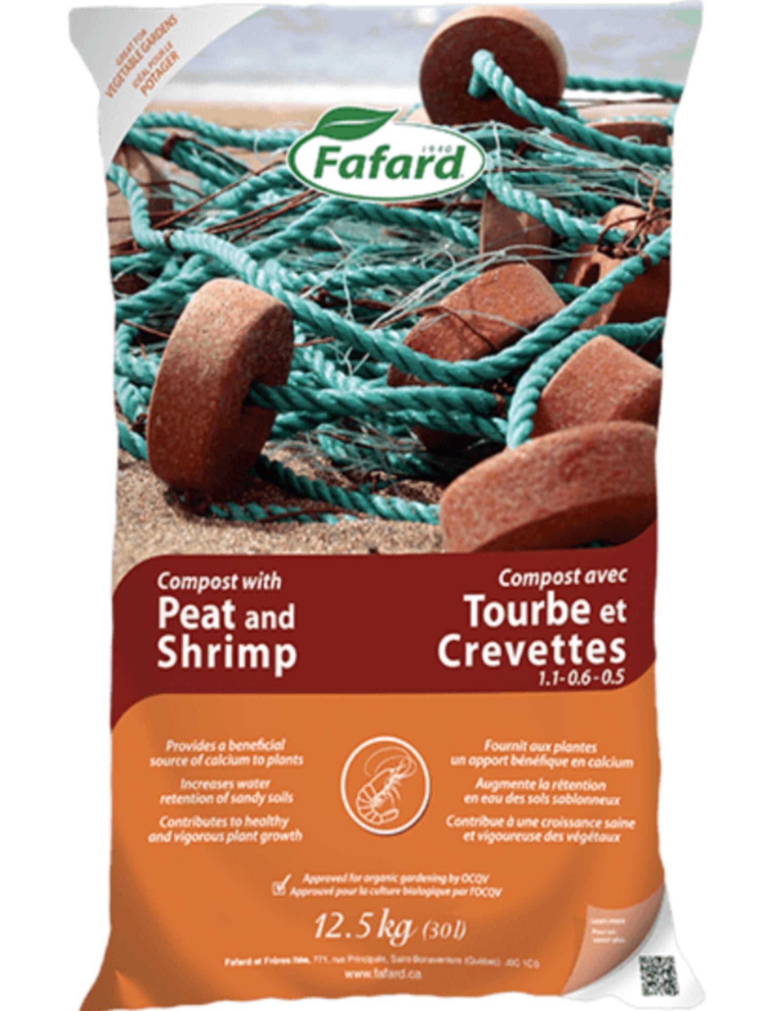Fafard Compost with Peat and Shrimp 30L - Satellite Garden Centre