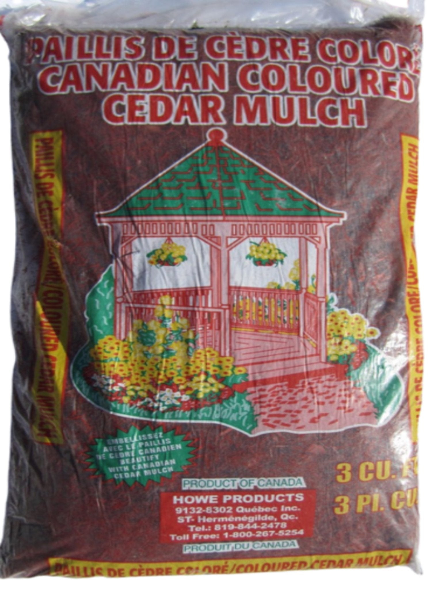 Howe Canadian Coloured Cedar Mulch 3cu.ft.