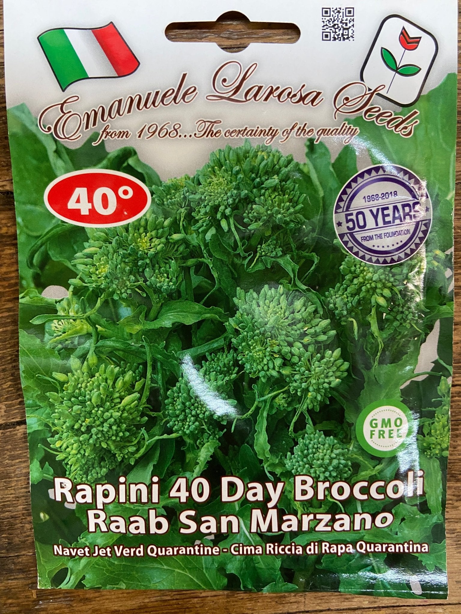 Rapini 40 Day Broccoli Raab San Marzano - Satellite Garden Centre